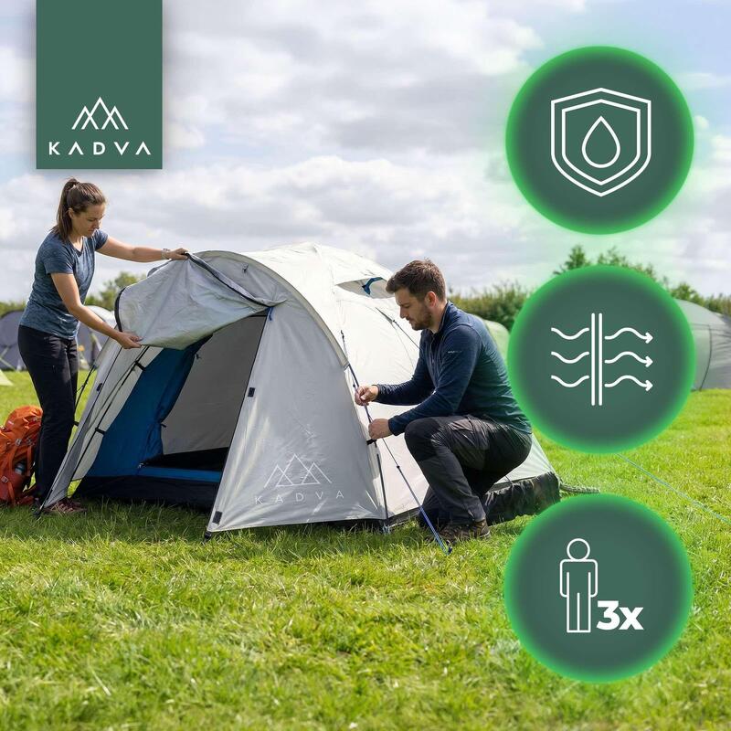 Cort de camping pentru 3 persoane KADVA CAMPdome 3