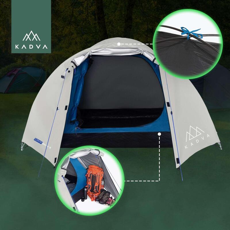 Cort de camping pentru 3 persoane KADVA CAMPdome 3