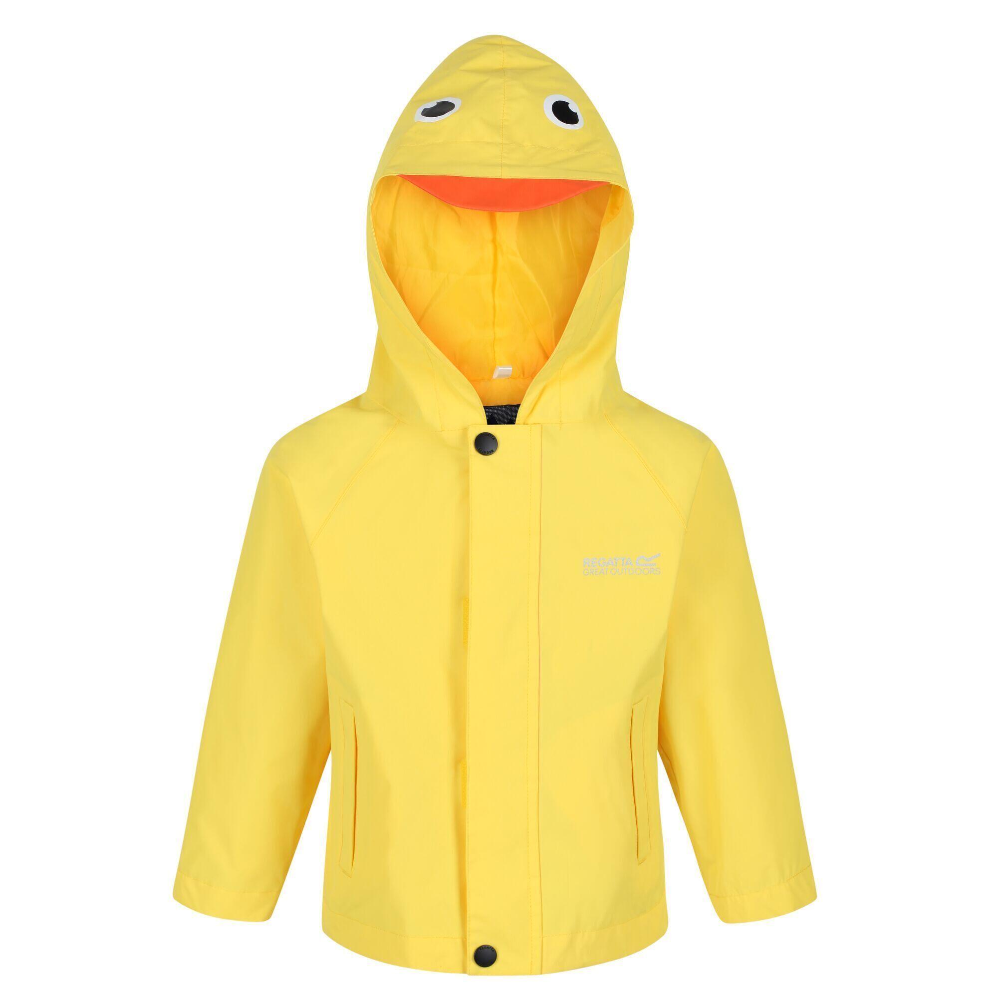 Childrens/Kids Duck Waterproof Jacket (Yellow) 1/5