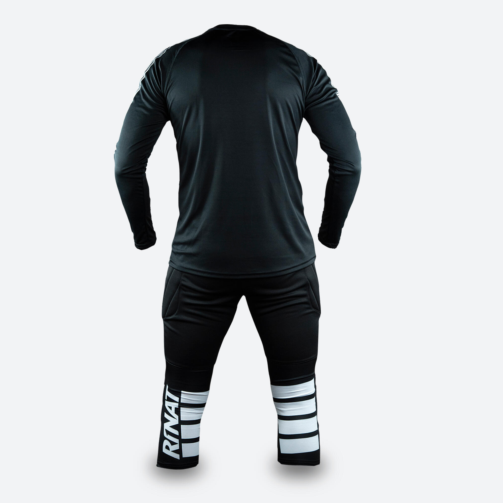 Completo Portiere Calcio Rinat Unisex Kit Energy Nero Imbottito 2/4