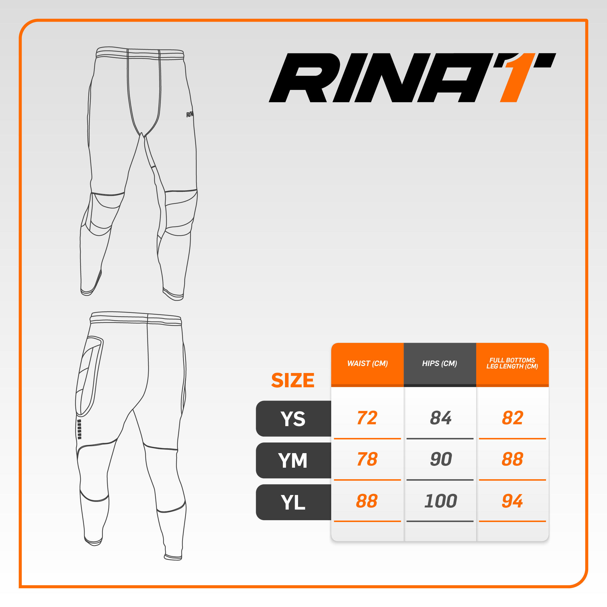 Calções de Futebol Guarda-Redes Almofadados Rinat Under Guard Junior Preto 5/5