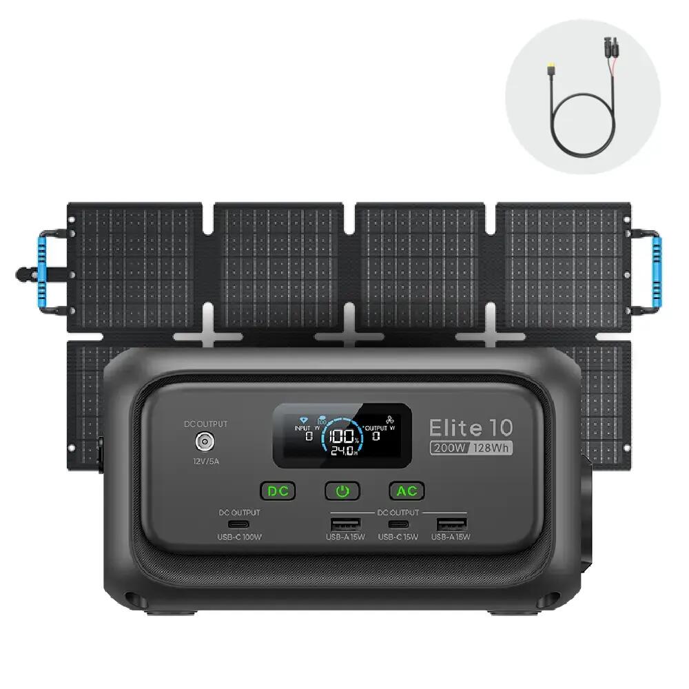 Преносими панели за захранване BLUETTI Elite 10 + 60W 128Wh за къмпинг