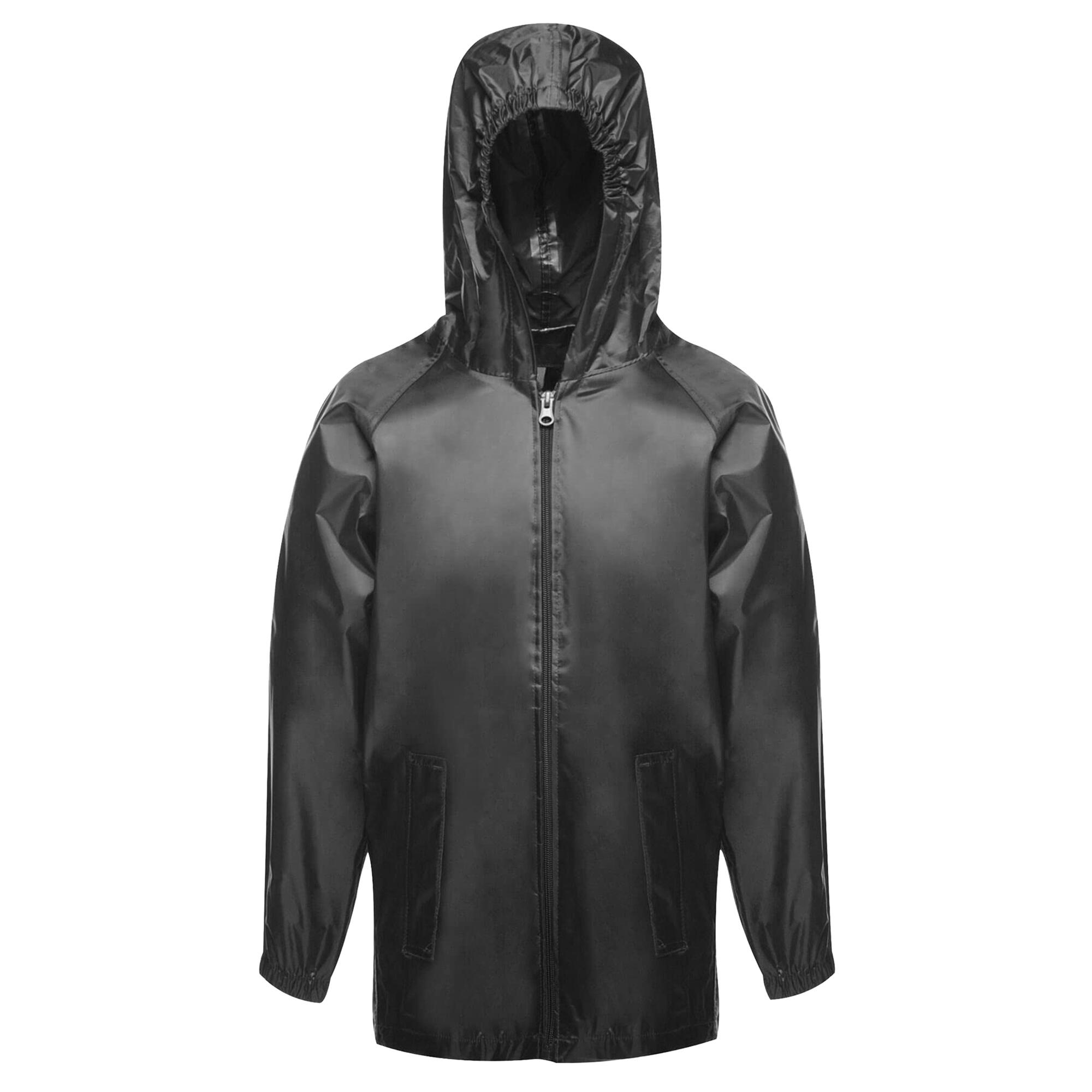 Childrens/Kids Pro Stormbreak Waterproof Jacket (Black) 1/4