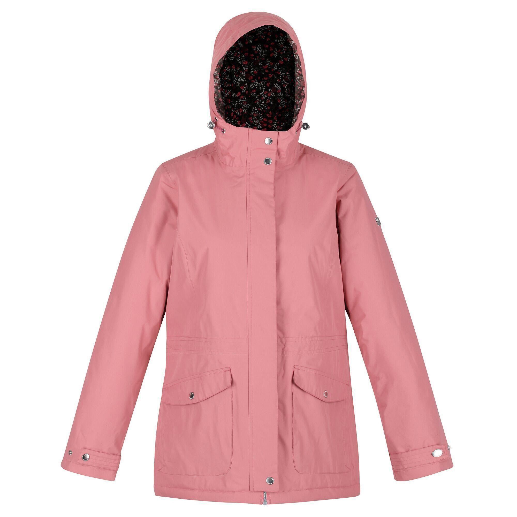 Womens/Ladies Brigida Waterproof Jacket (Dusty Rose) 1/5