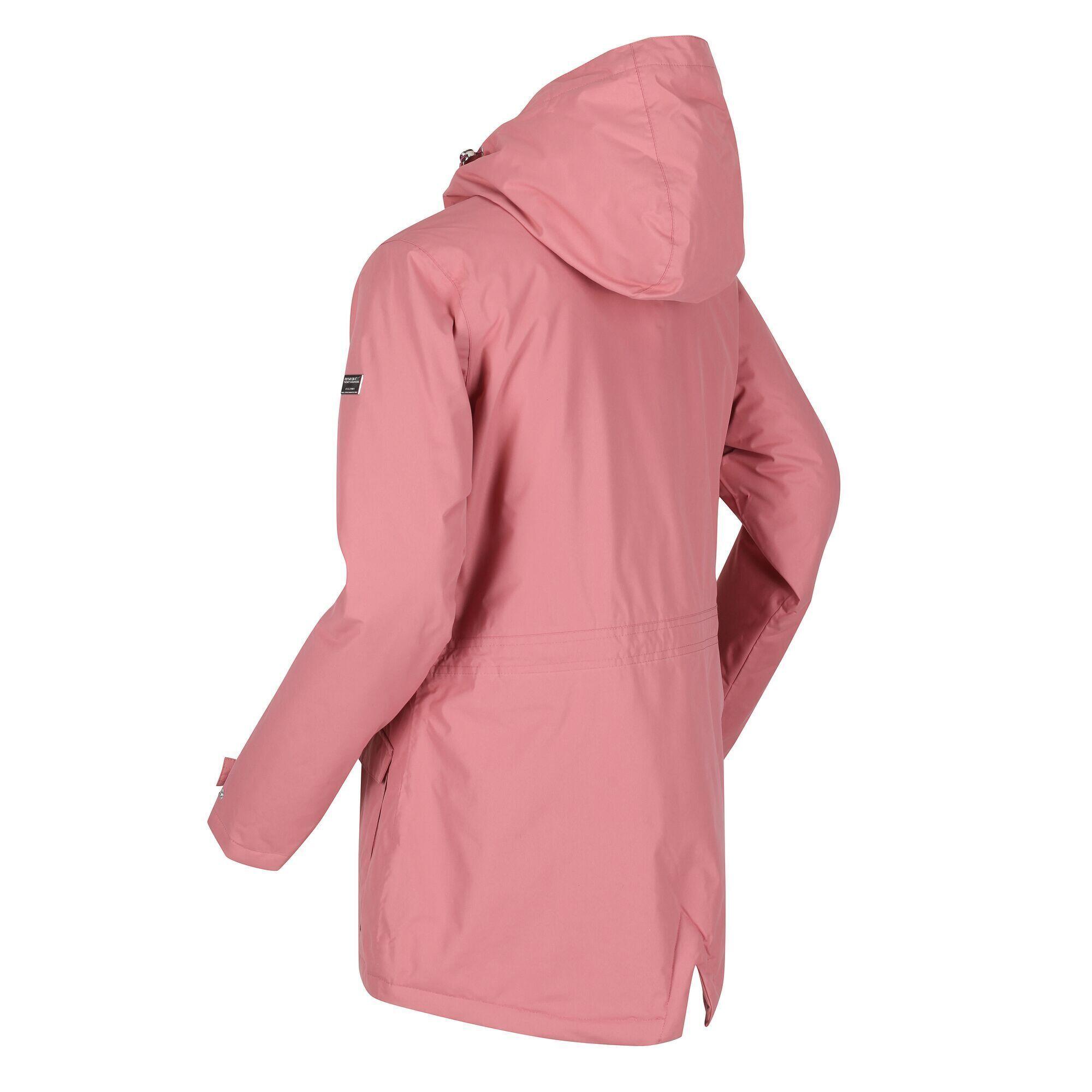 Womens/Ladies Brigida Waterproof Jacket (Dusty Rose) 3/5