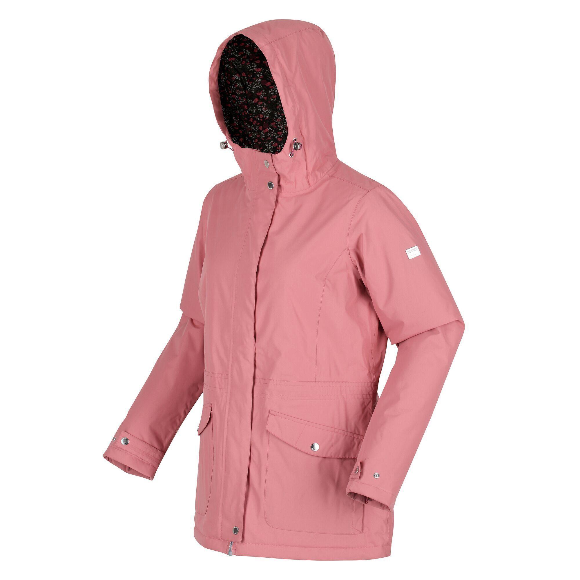 Womens/Ladies Brigida Waterproof Jacket (Dusty Rose) 4/5