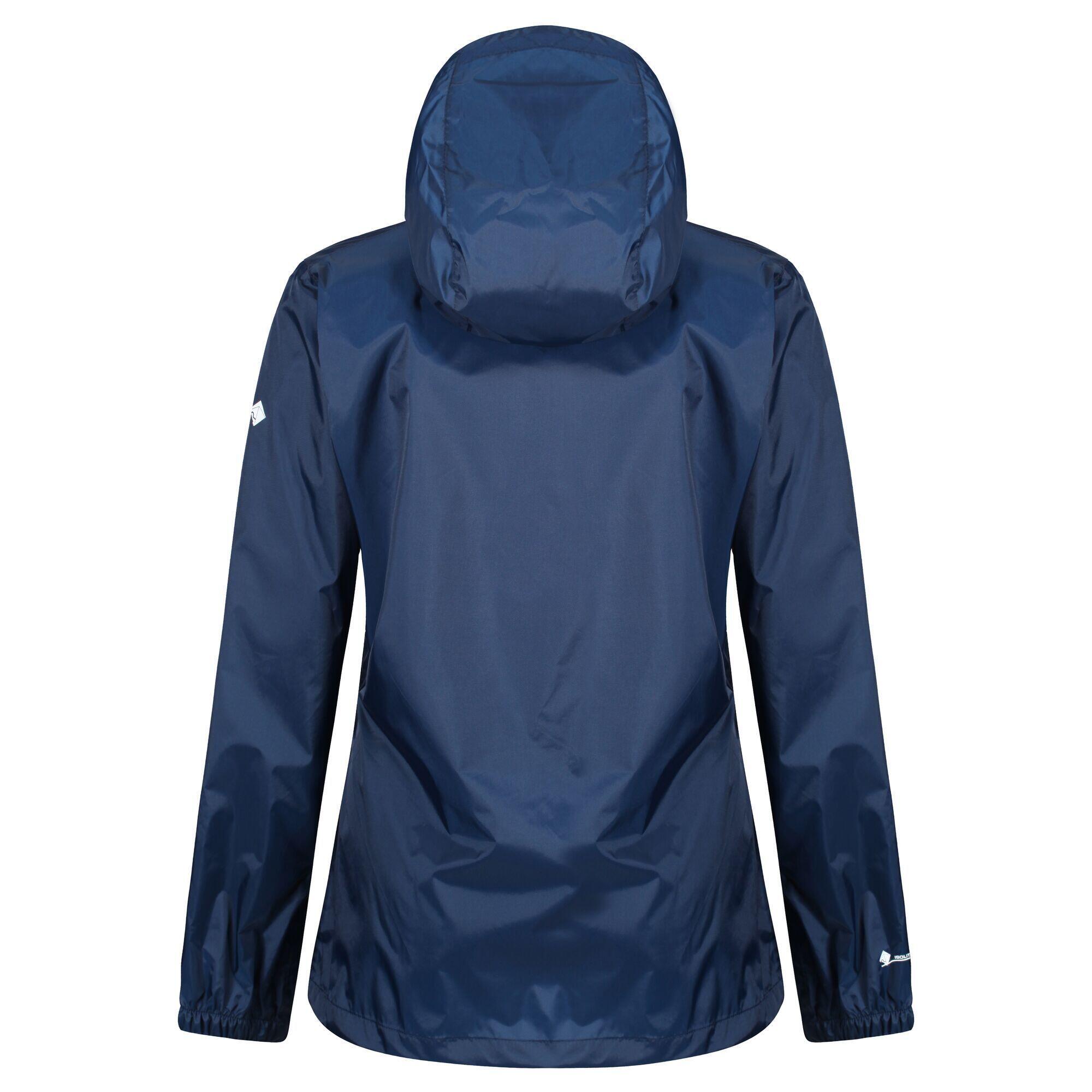 Womens/Ladies Packaway Waterproof Jacket (Navy) 3/5