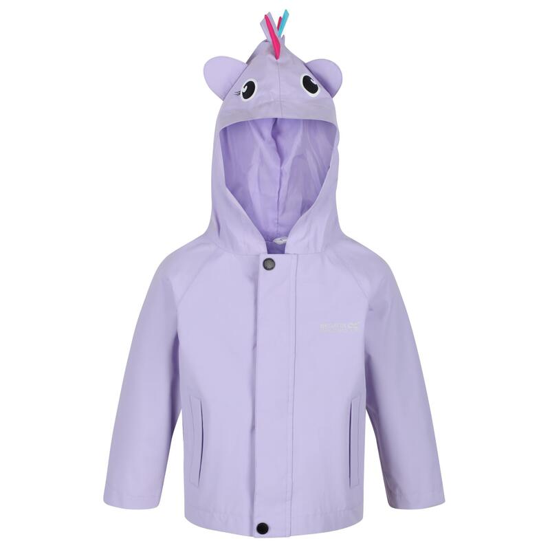 Chaqueta Impermeable Unicornio para Niños/Niñas Lila