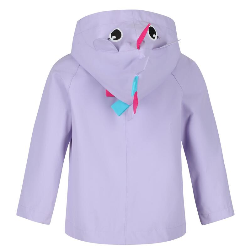 Chaqueta Impermeable Unicornio para Niños/Niñas Lila