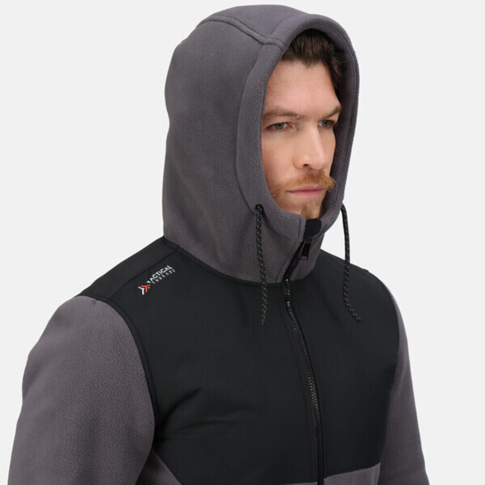 Kapuzenjacke für Herren Eisen/Schwarz 4/5