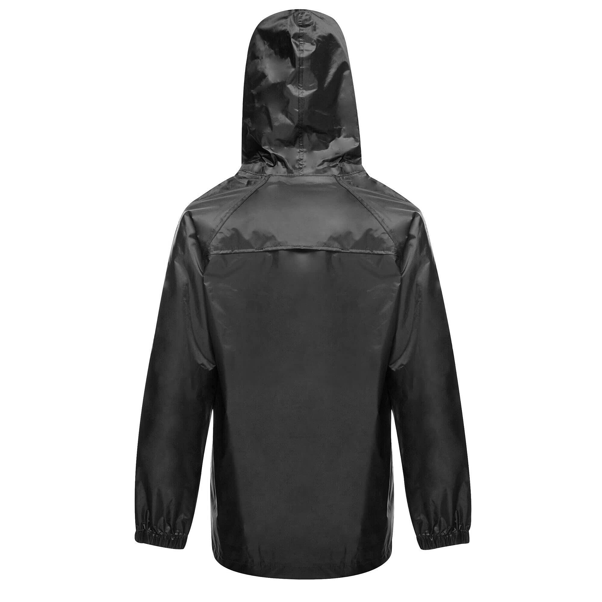 Childrens/Kids Waterproof Jacket (Black) 2/4