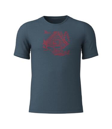 M PRINTSHIRT COTTAGE MERINO-TENCEL(TM)