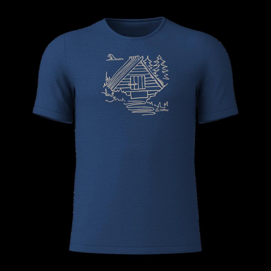 M PRINTSHIRT COTTAGE MERINO-TENCEL(TM)