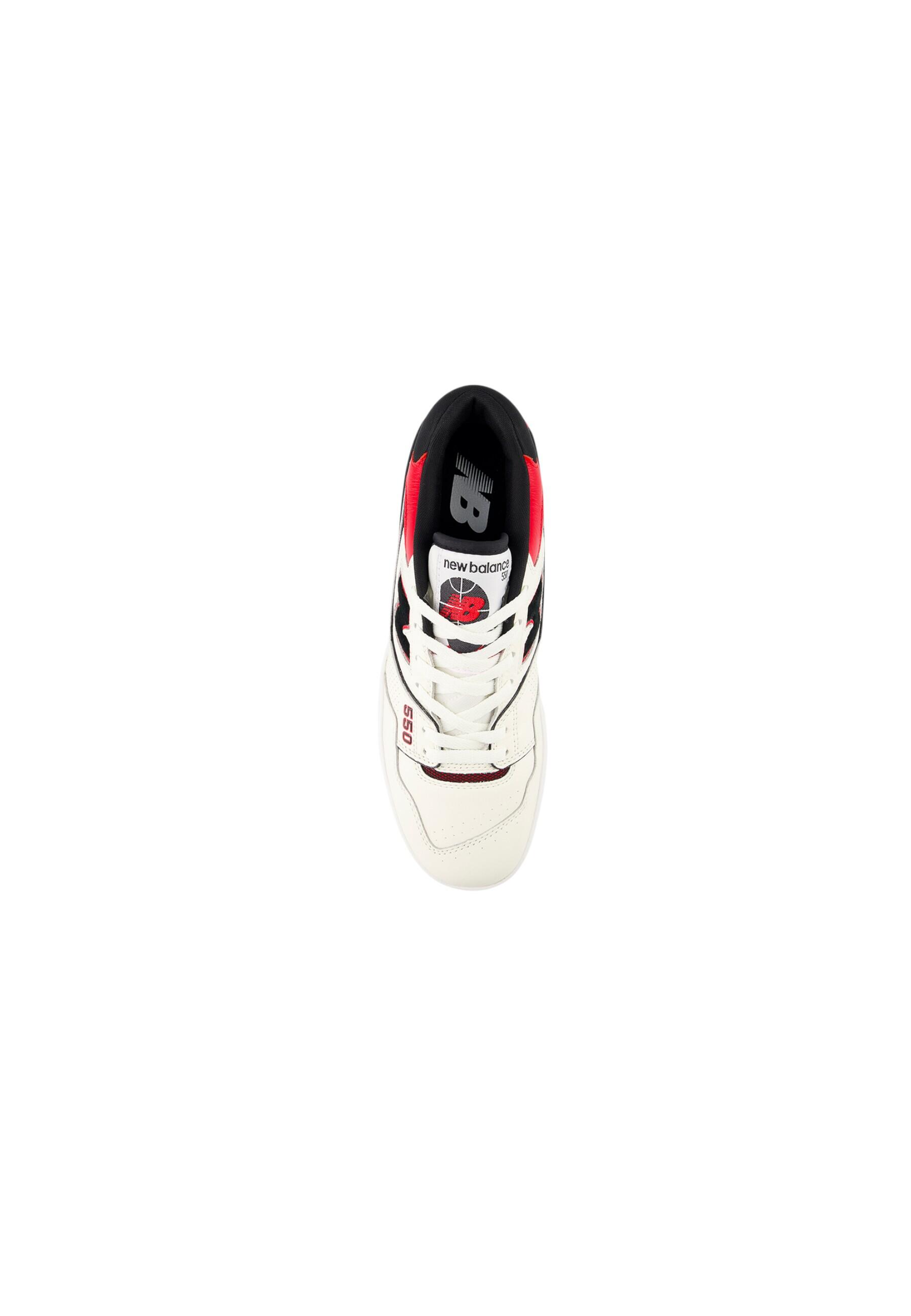 New Balance - Zapatillas Scarpa Lifestyle - Unisex - Leather/Suede - WHITE/RED e 4/5