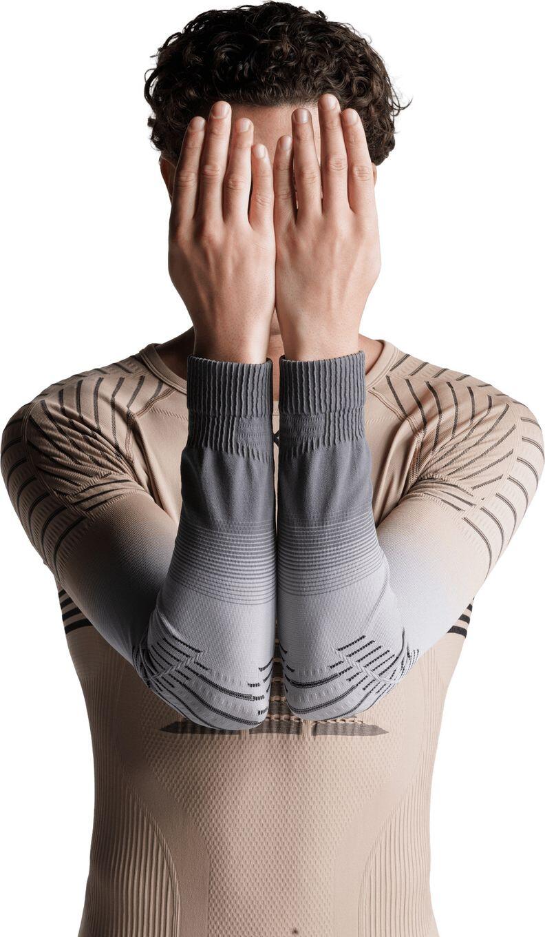 Maillot manches longues X-Bionic Invent Graphics Beige/Gris Homme 5/7