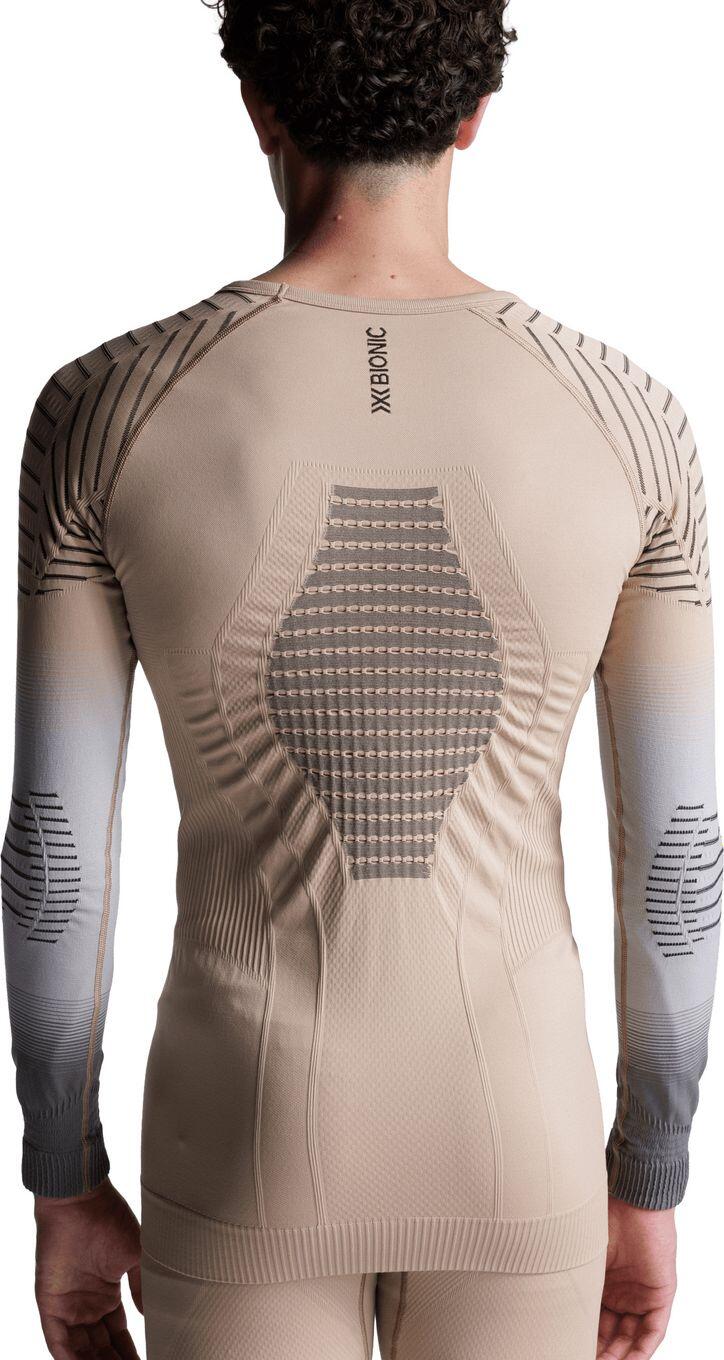 Maillot manches longues X-Bionic Invent Graphics Beige/Gris Homme 6/7