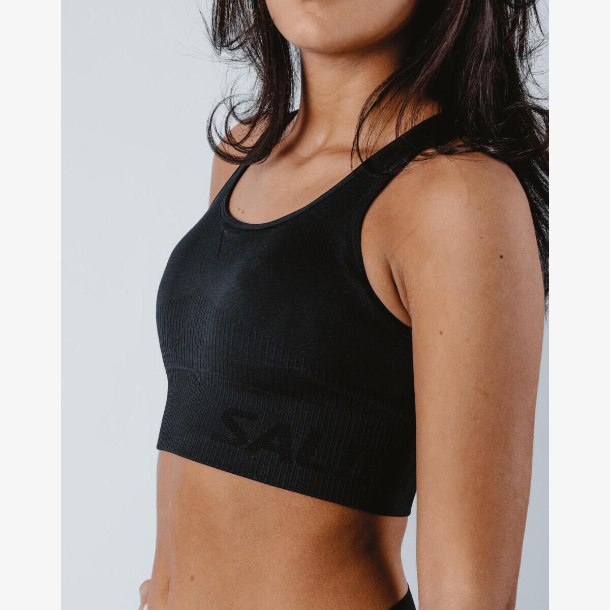 Dámská bezešvá sportovní podprsenka Seamless Bra černá 3/7