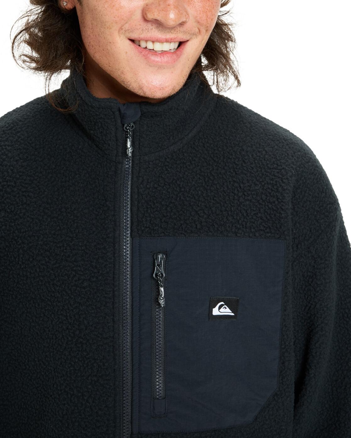 Fleece met Rits CLEAN COAST Schwarz Heren 3/7
