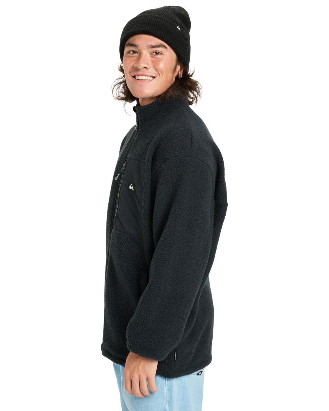 Fleece met Rits CLEAN COAST Schwarz Heren 2/7