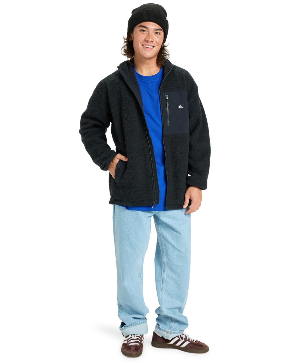 Fleece met Rits CLEAN COAST Schwarz Heren 4/7