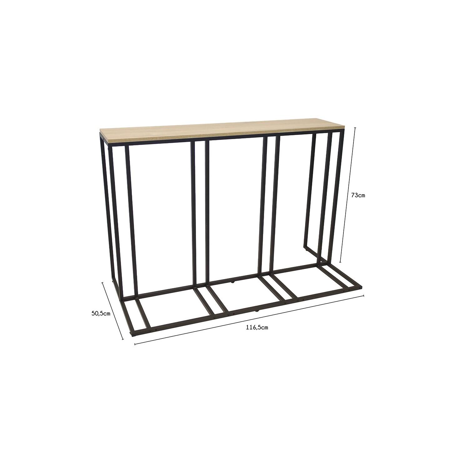 Portabiciclette Koro in metallo nero, 116,5 x 50 x 77,5 cm 3/7