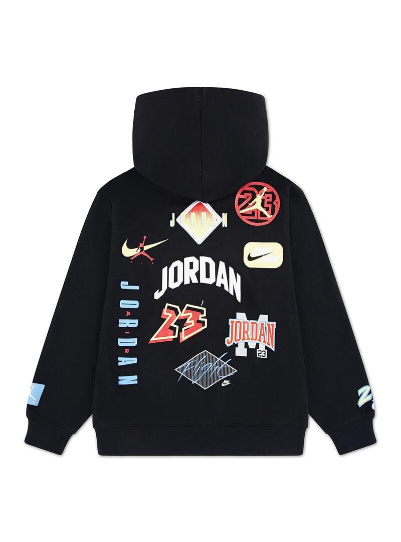 Fleece-Sweatshirts für Kinder Jordan Dynasty Schwarz. 2/5