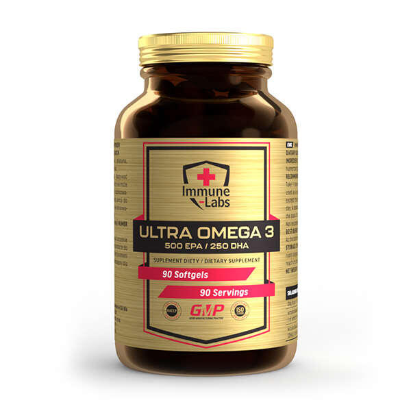 Immune Labs Ultra Omega 3 500EPA/250DHA 90 Softgels