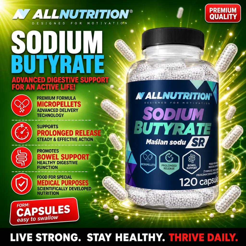 Allnutrition Sodium Butyrate SR 120 Caps