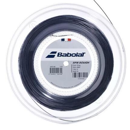 Cordage RPM Rough Babolat 200 m gris copolyester spin élevé