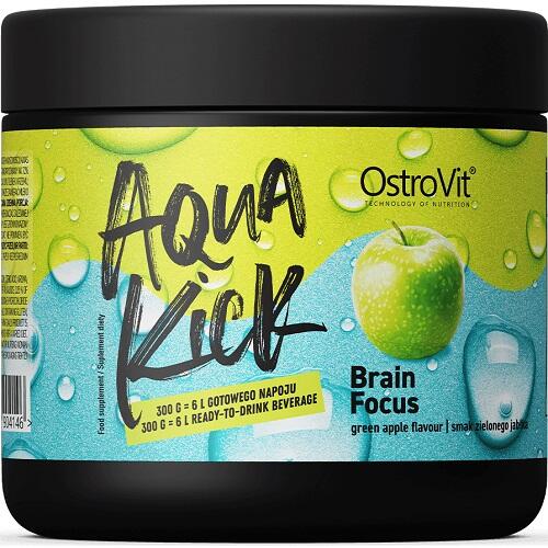 OstroVit Aqua Kick Brain Focus 300g Green Apple