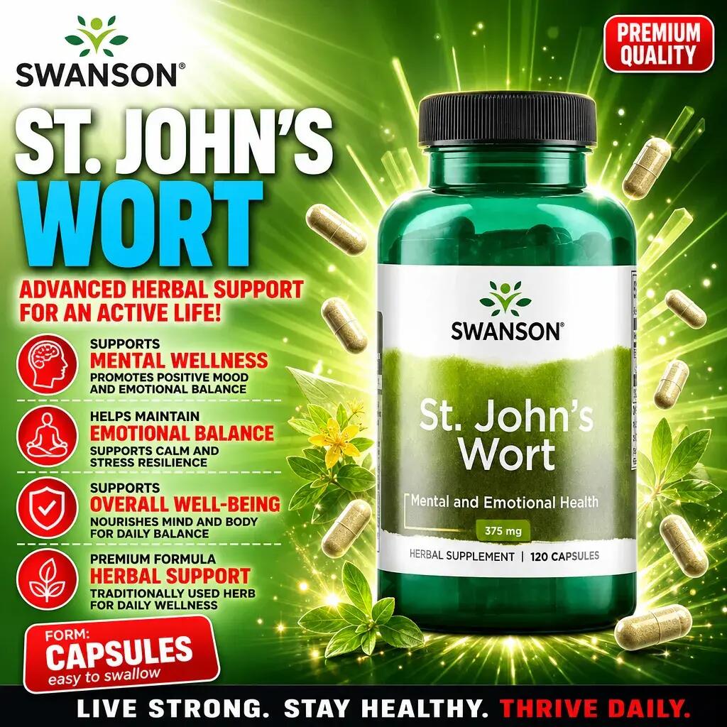 Swanson St. John's Wort 375mg 120 Caps