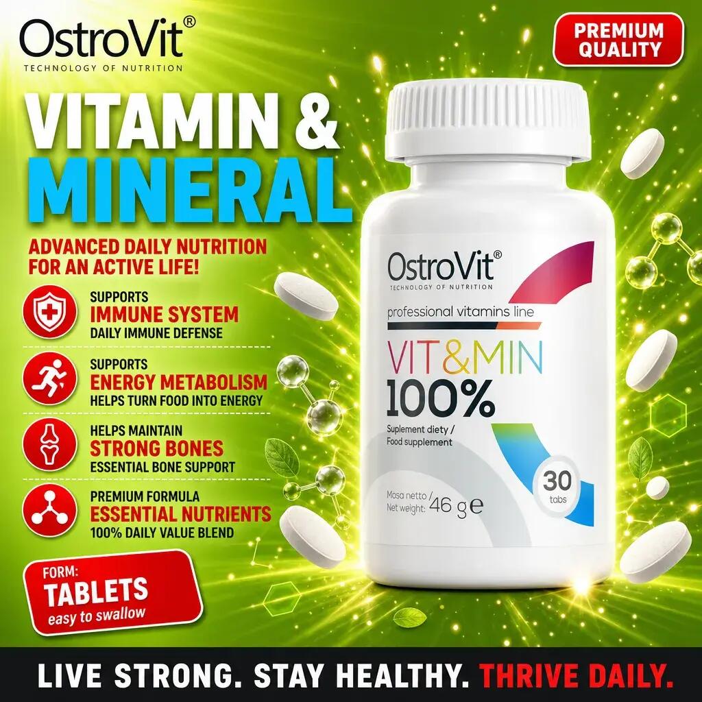 OstroVit 100% VIT&MIN 30 tabletta 1/2