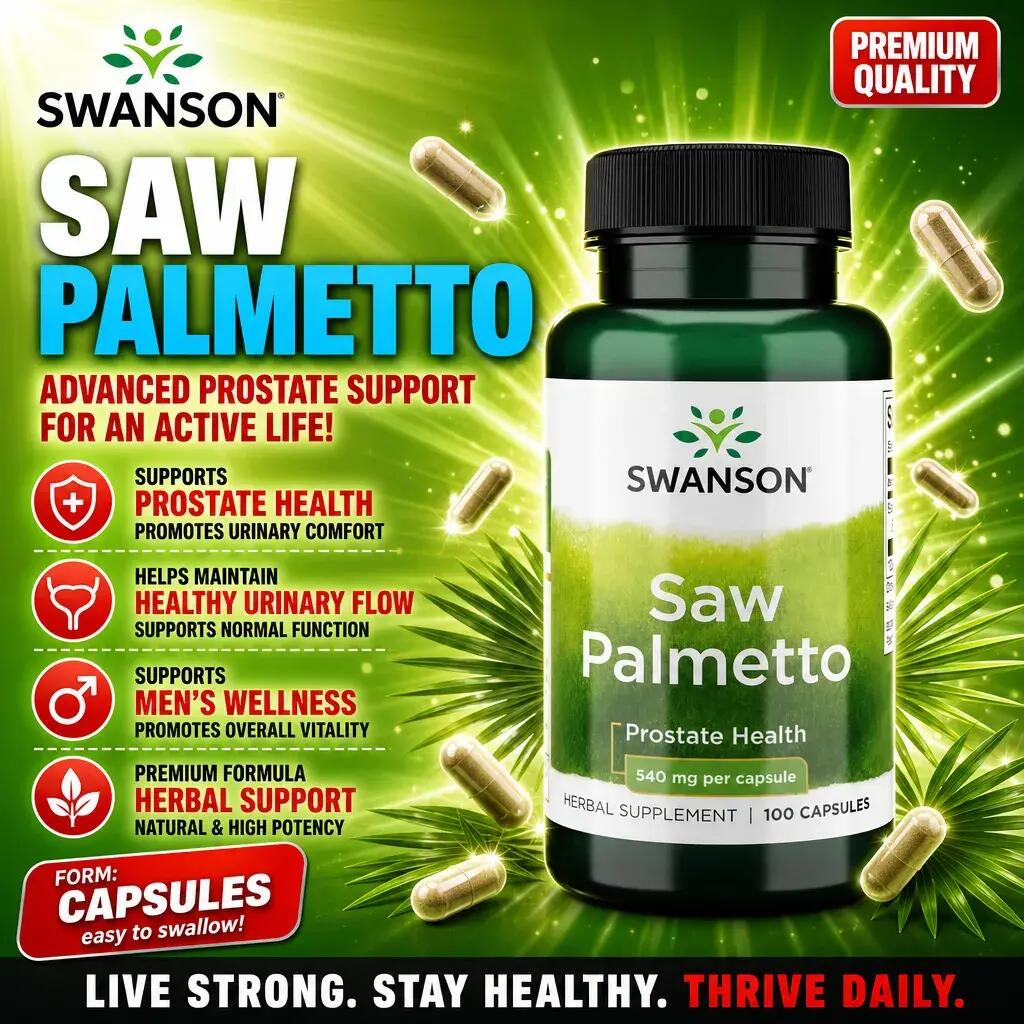 Swanson Saw Palmetto 540mg 100 Caps