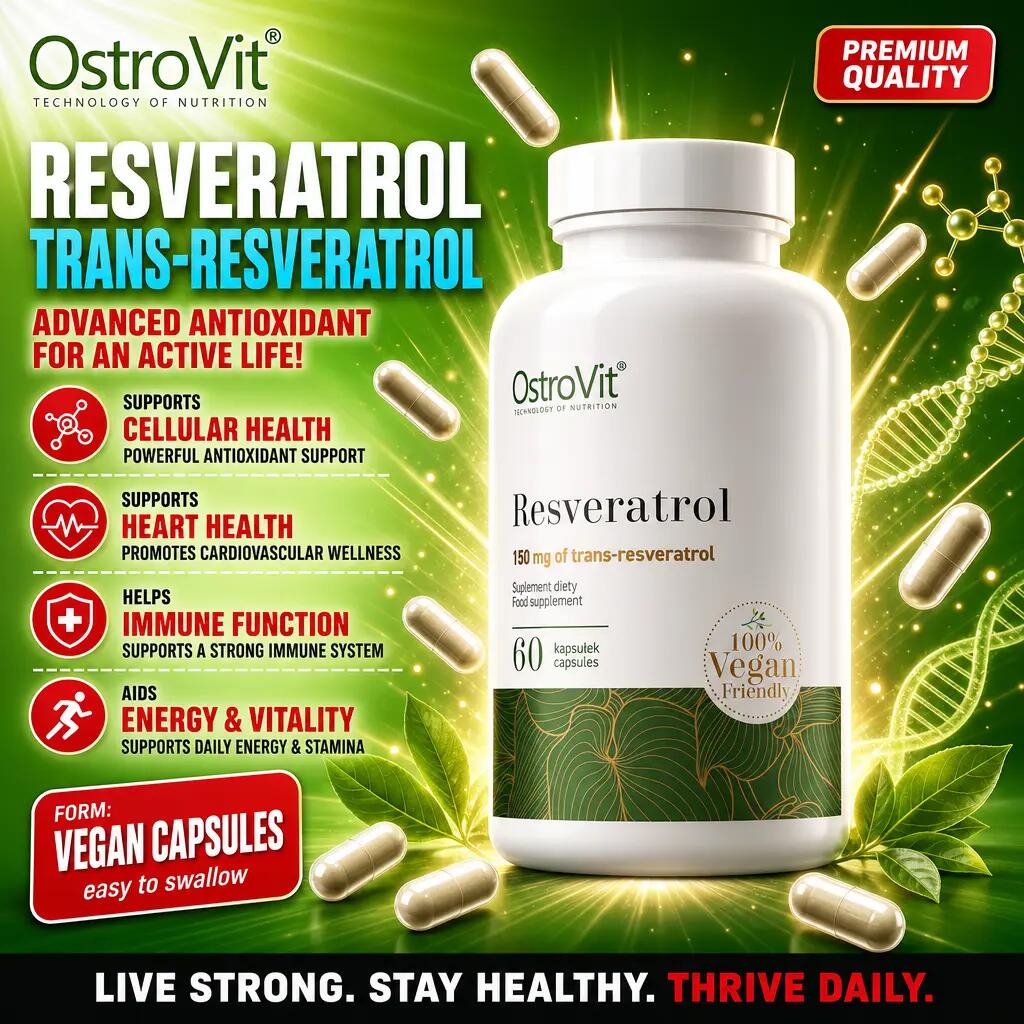 OstroVit Resveratrol VEGE 60 kapszula 1/2