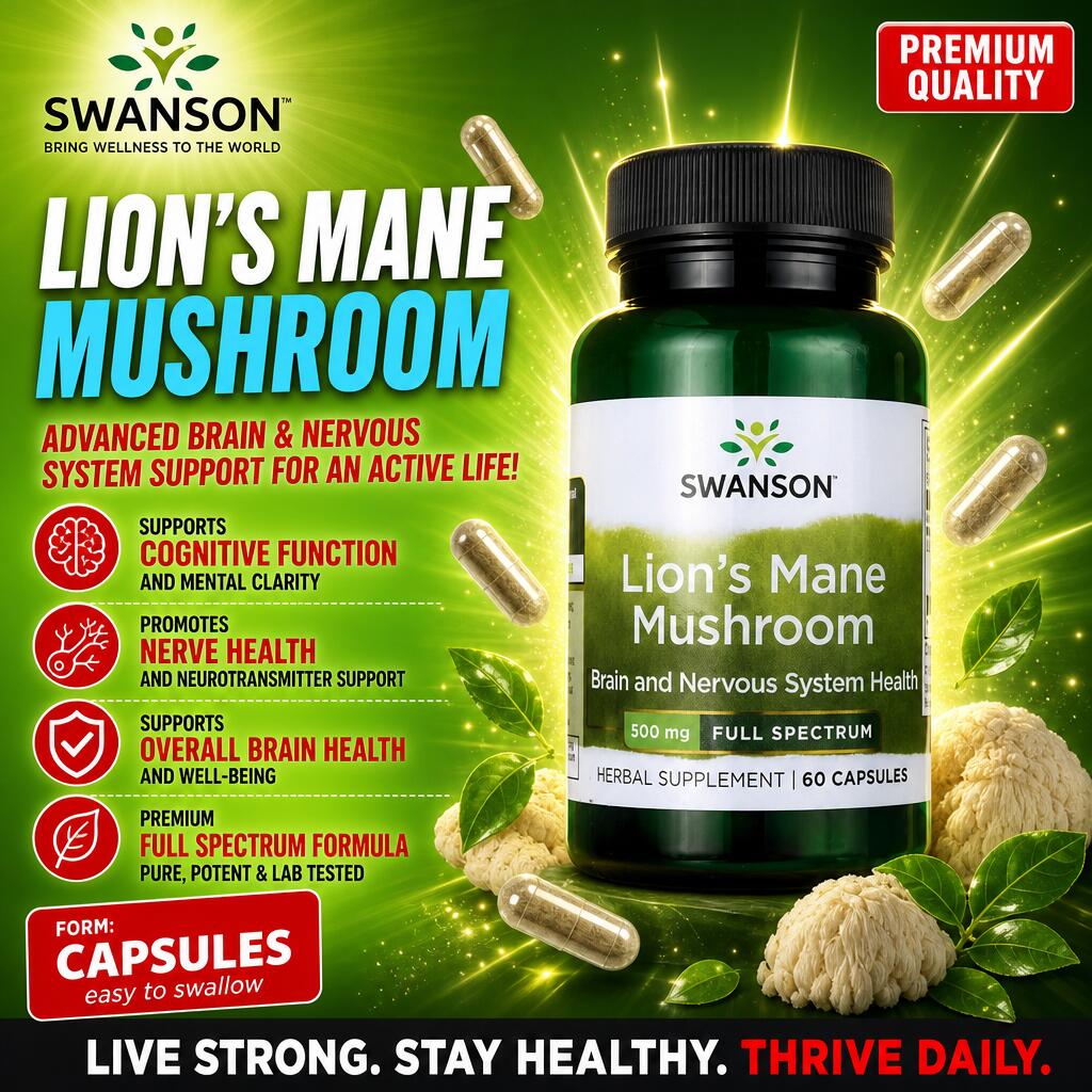 Full Spectrum Lion's Mane Mushroom 60cap 2/2