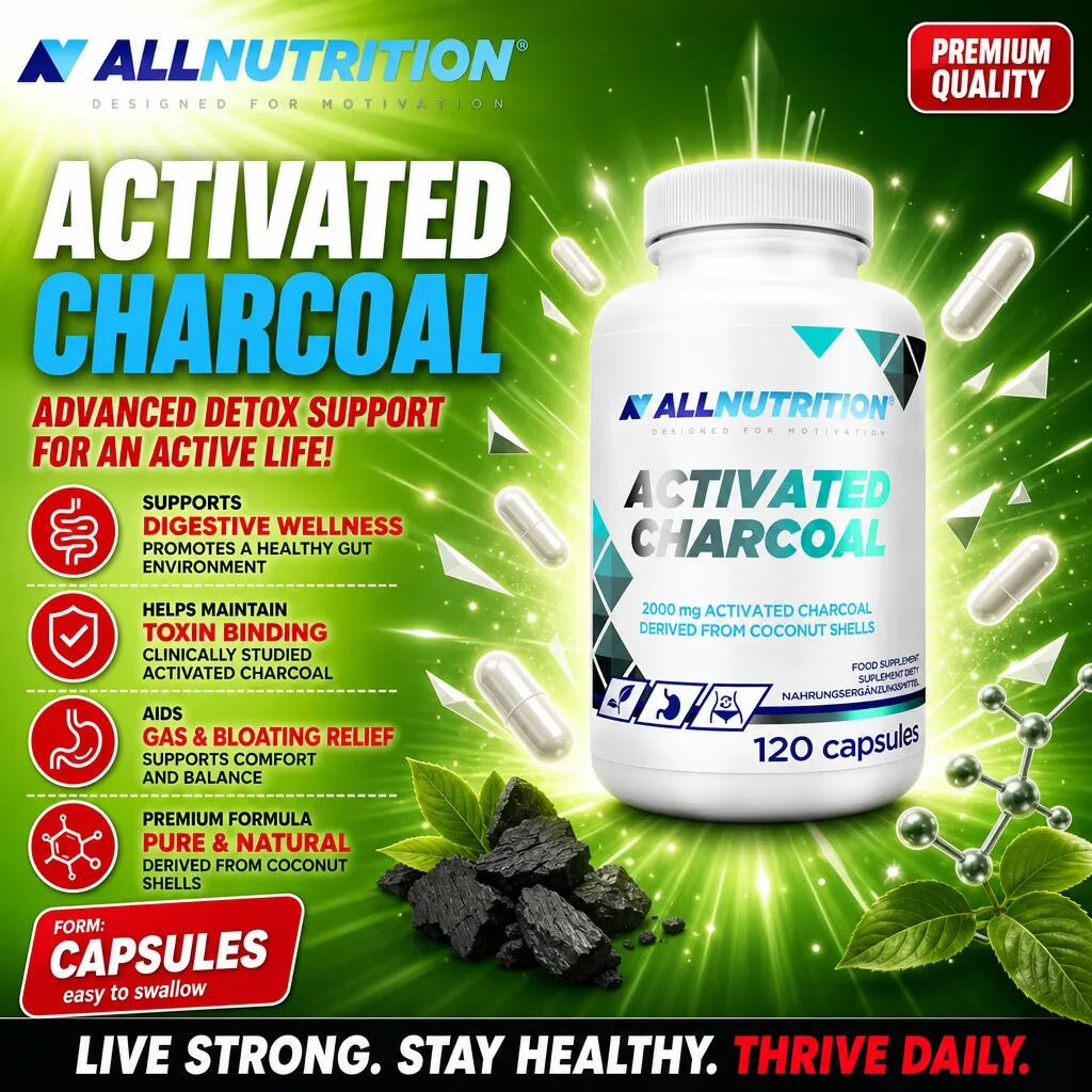 Allnutrition Activated Charcoal 120 Caps