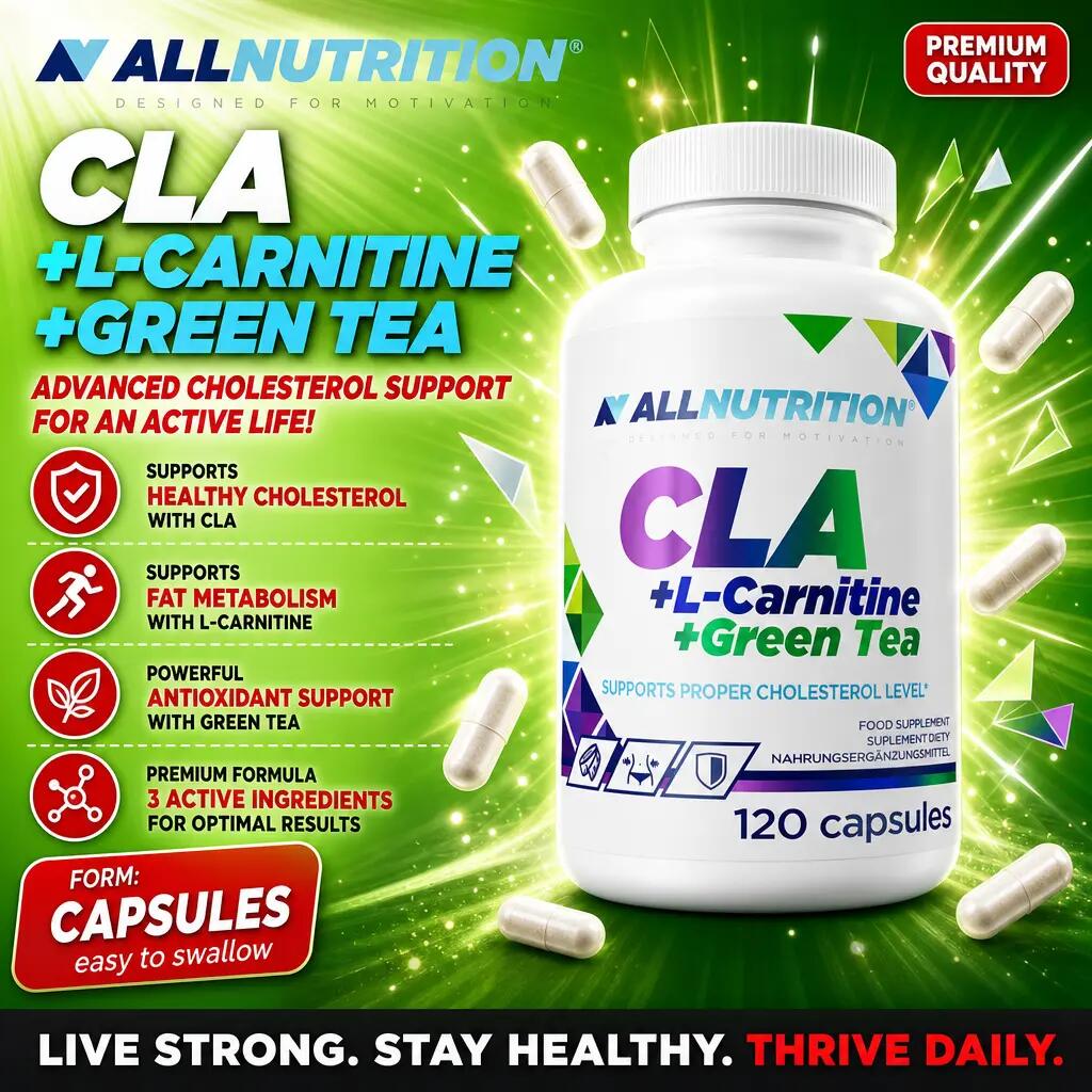 Allnutrition CLA + L-Carnitine + Green Tea 120 Caps 2/2