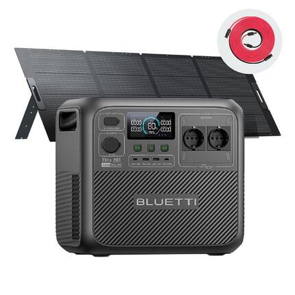 Solar Generator Elite 200 V2 mit 350W Solar Panel, 2073Wh Notstrom für Camping