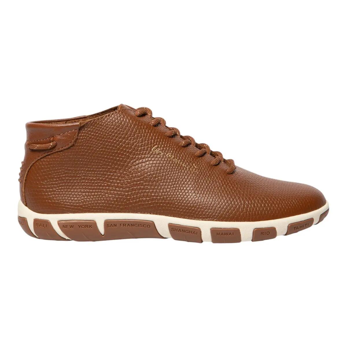 Chaussures - Sport - Femme - Tennis hautes en cuir - JUHAYNA - Marron camo 5/5