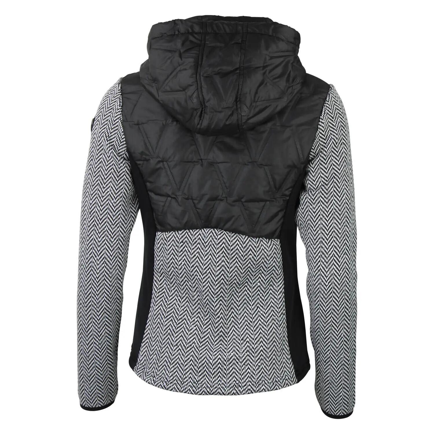 Casaco com capuz com fecho de correr bicolor para mulher Peak Mountain 2/3