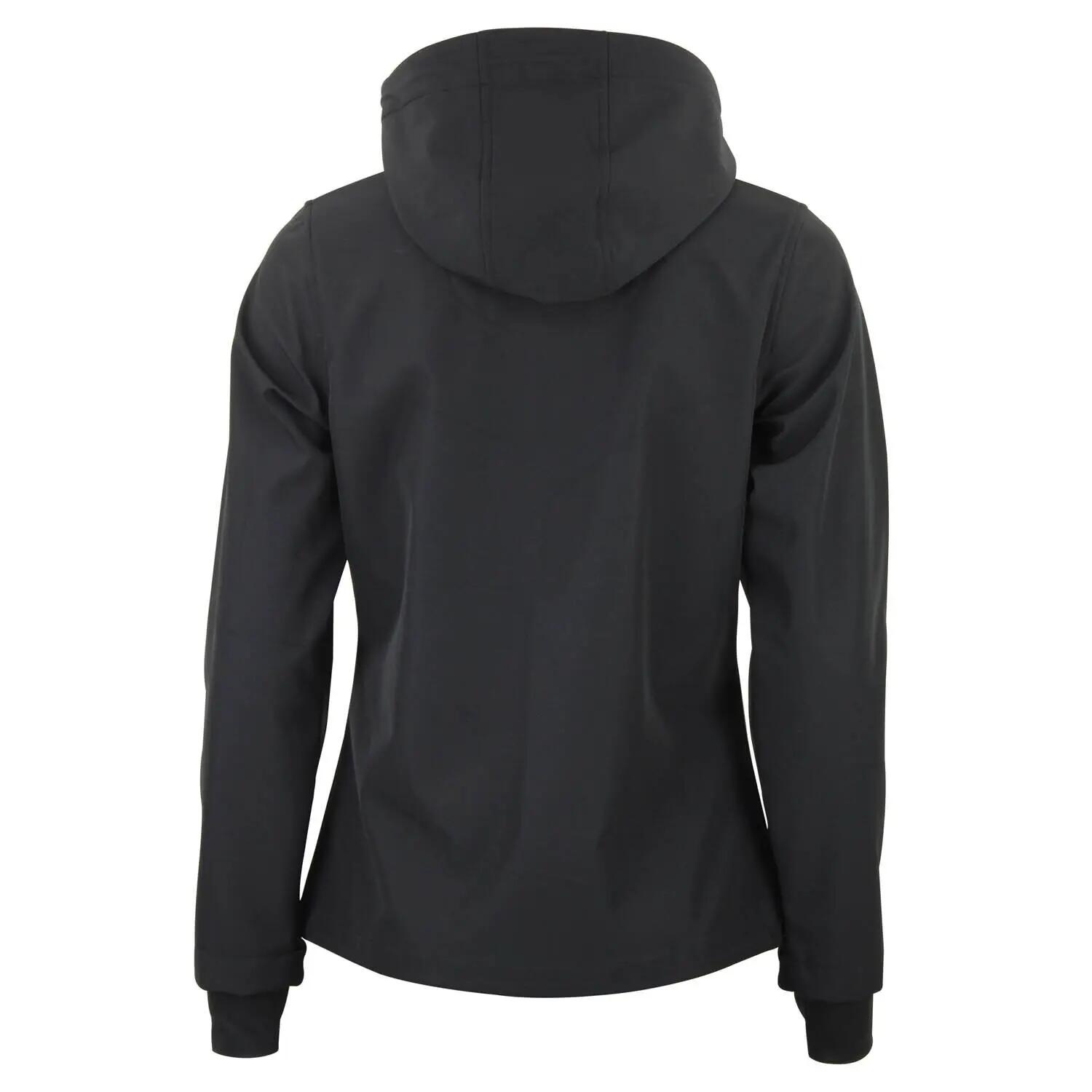 Giacca a zip con cappuccio in mesh da donna Peak Mountain Softshell 2/3