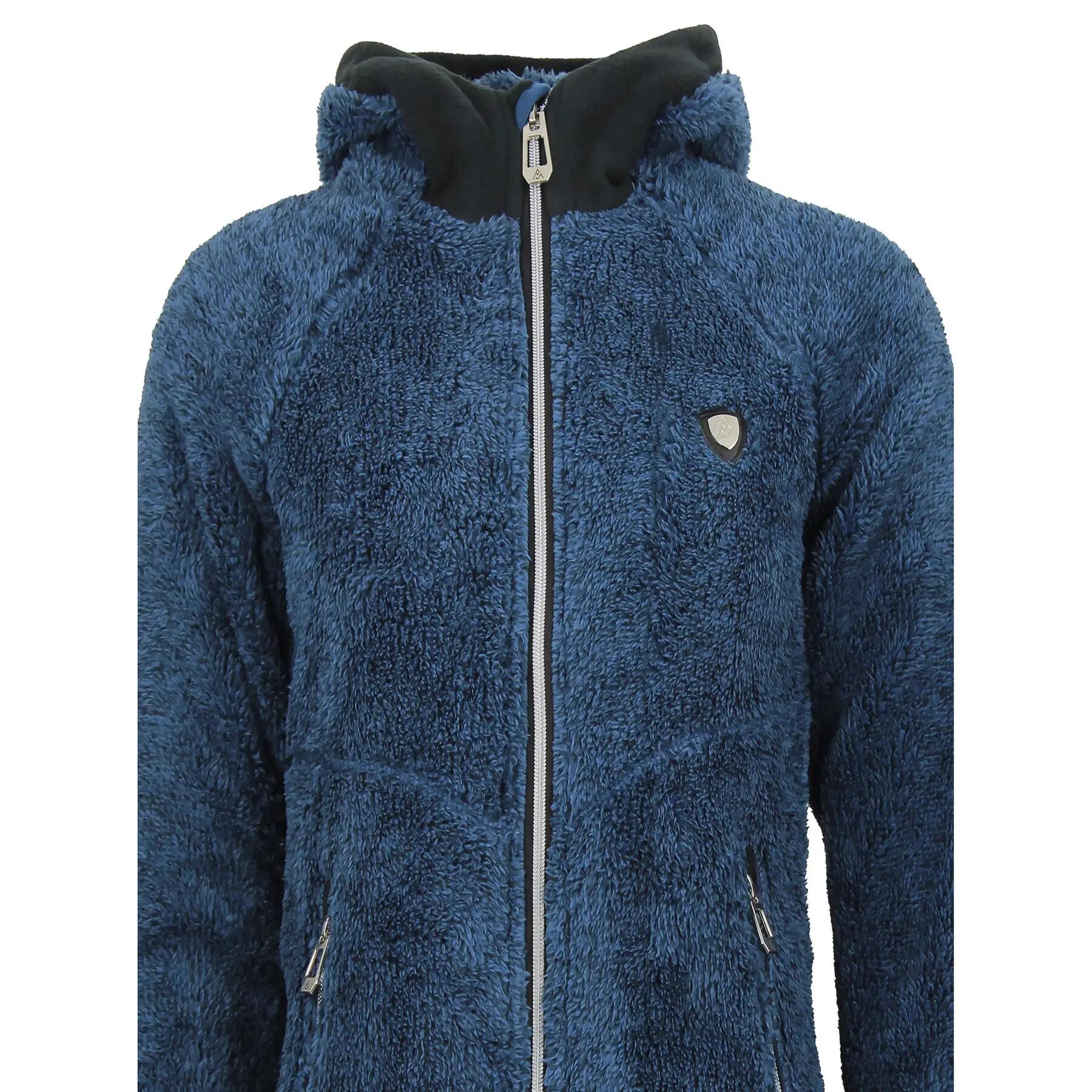 Damen Fleecejacke mit Kapuze Peak Mountain Almi 4/4