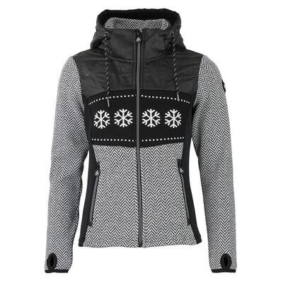 Gevoerde hoodie met rits voor dames peak mountain
