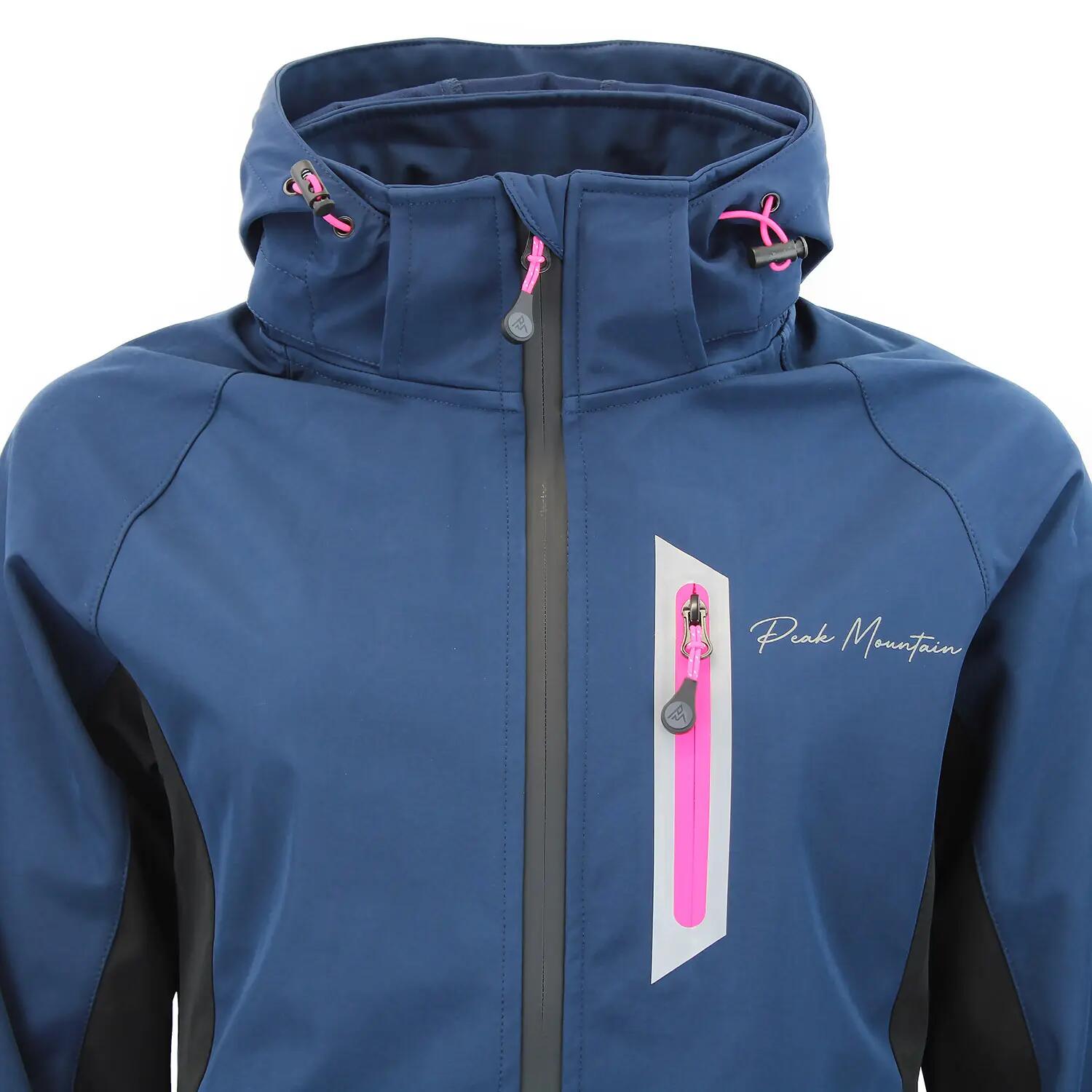 Giacca a vento con cappuccio da donna Peak Mountain Acluny 4/5