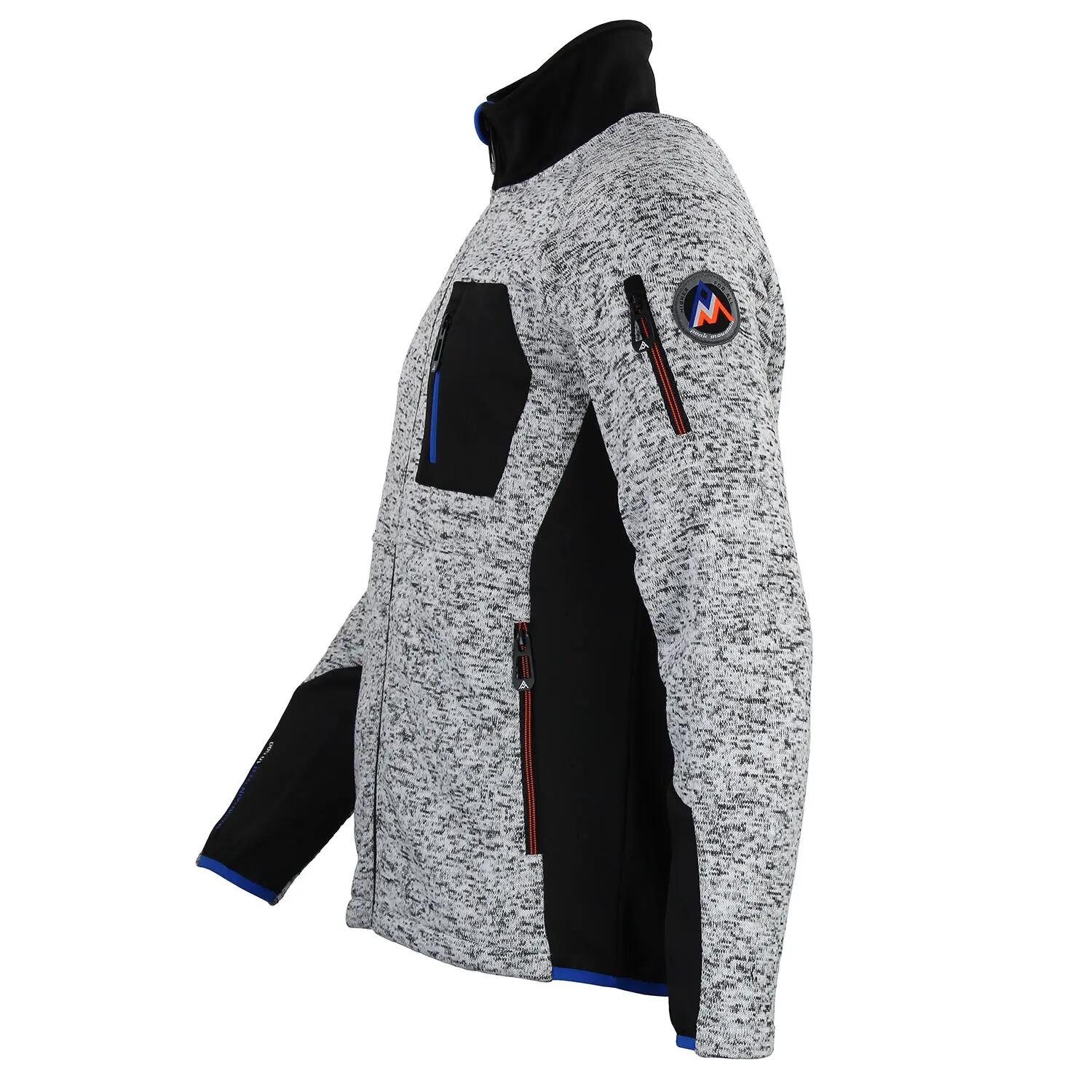 Fleece-Jacke aus zwei Materialien Peak Mountain Club 3/4