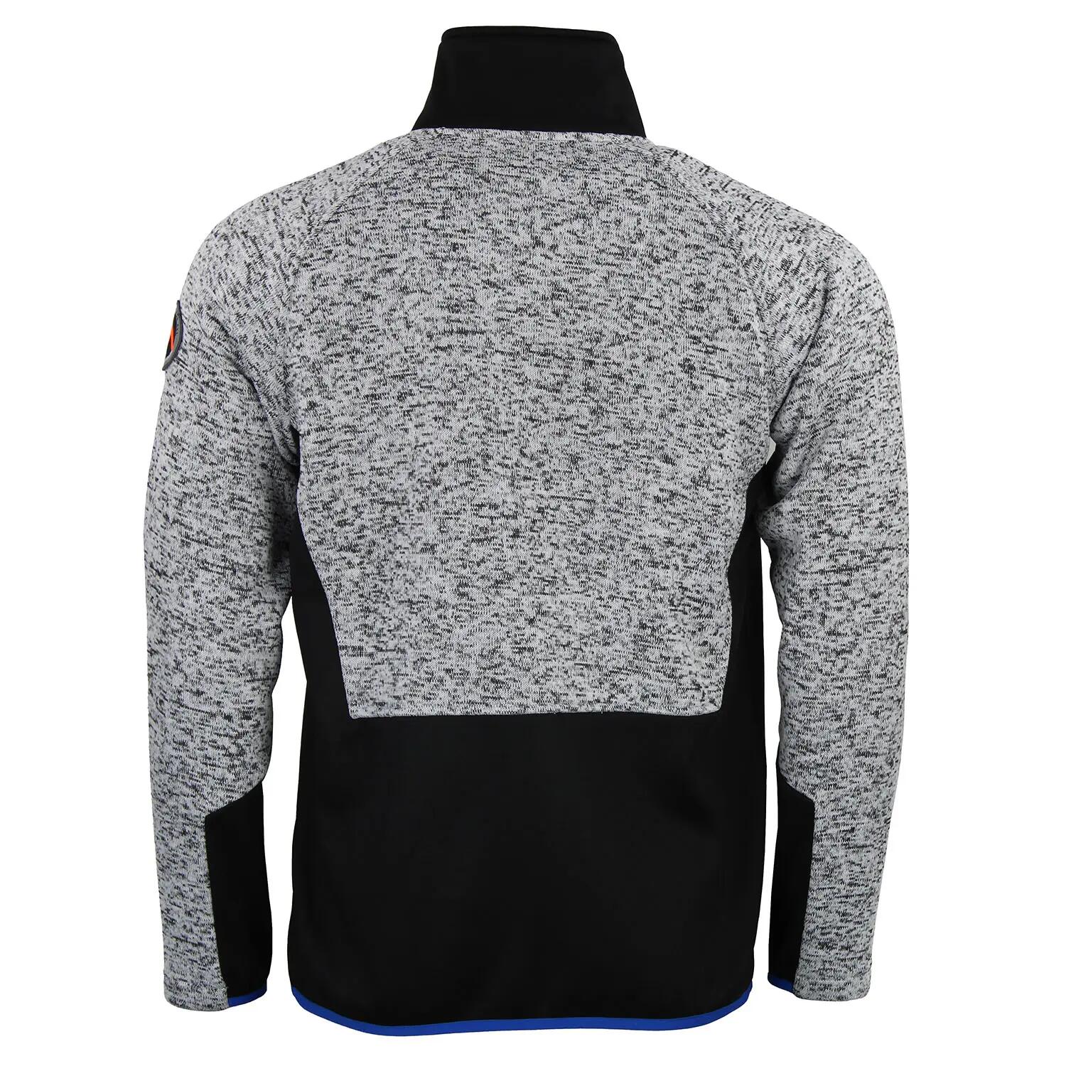 Fleece-Jacke aus zwei Materialien Peak Mountain Club 2/4