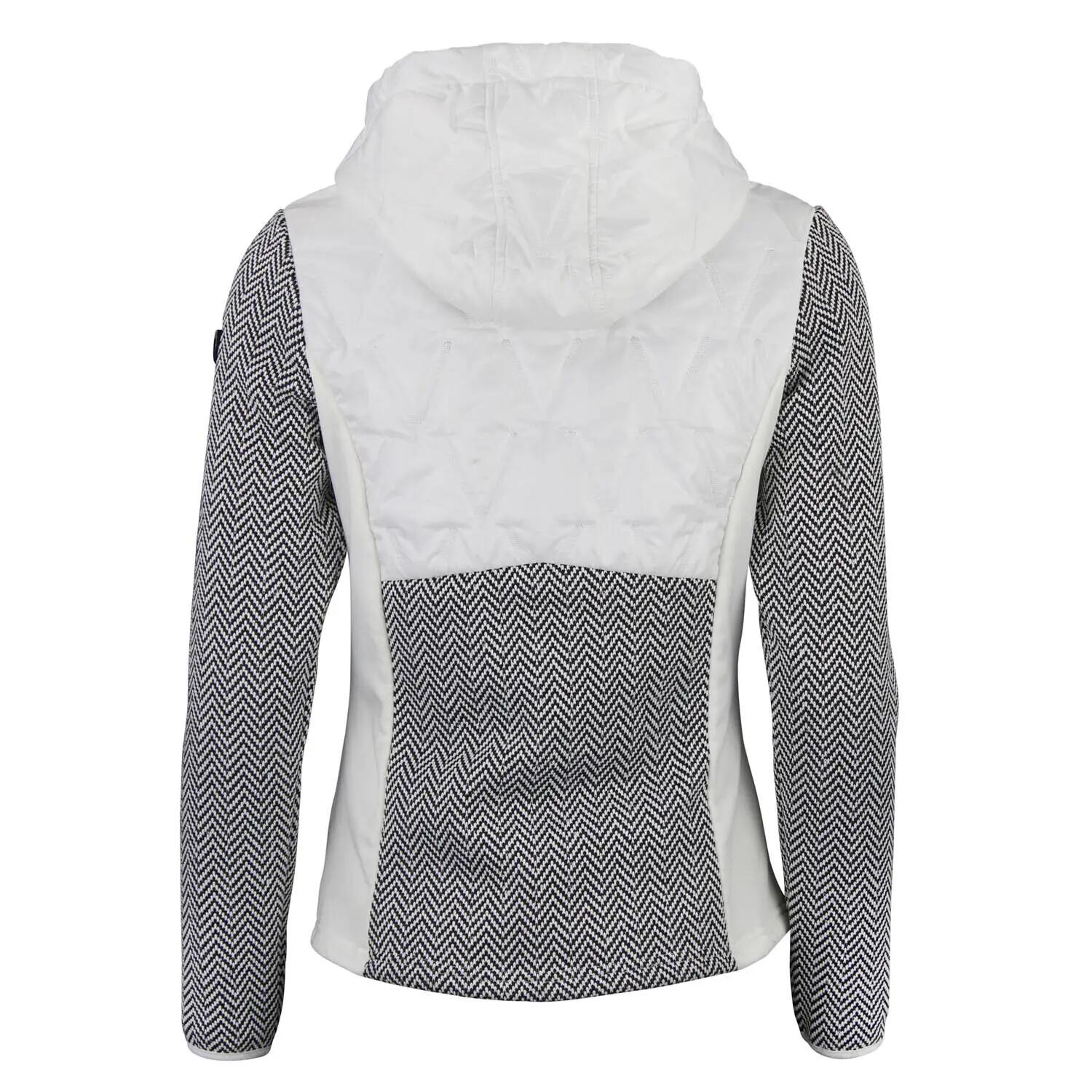 Giacca con cappuccio zip bi-materiale donna Peak Mountain 2/3