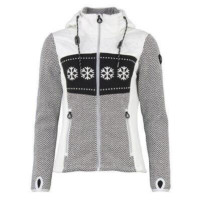 Gevoerde hoodie met rits voor dames peak mountain