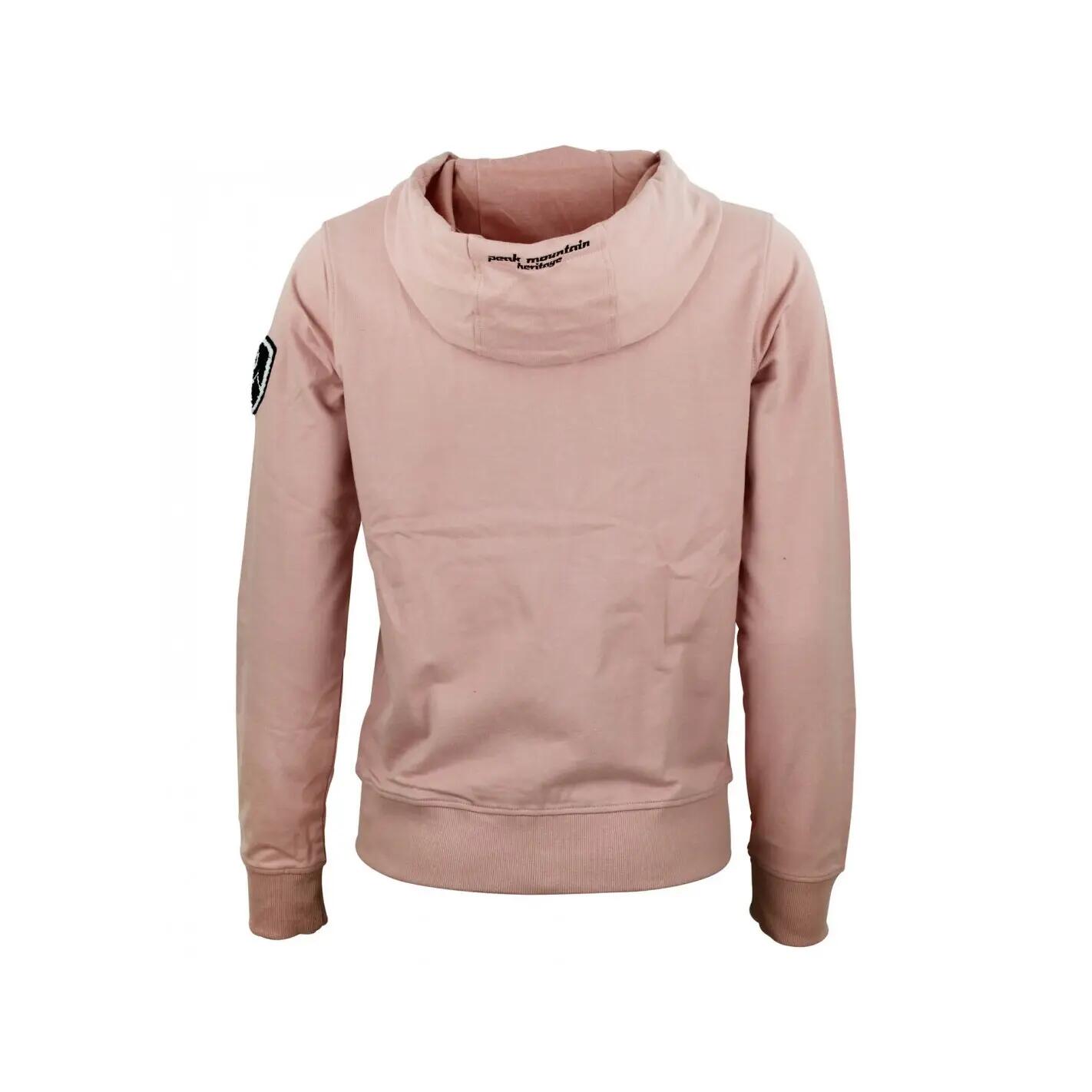 Sweatshirt Baumwolle Full Zip Damen Peak Mountain French Terry 3/5