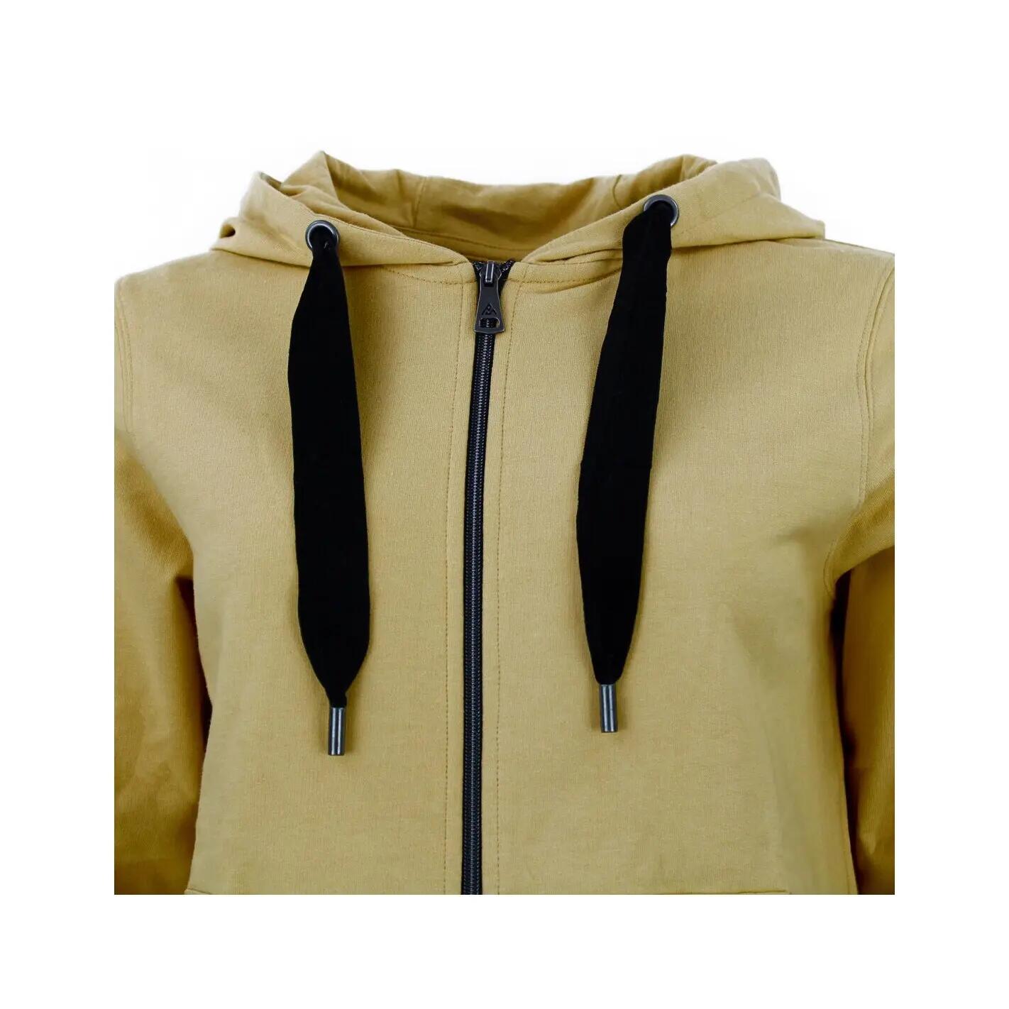 Katoenen sweater met rits voor dames Peak Mountain French Terry 4/4